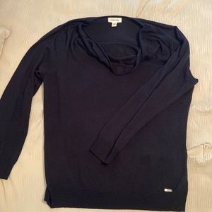 Calvin Klein navy cowl neck sweater size Large
